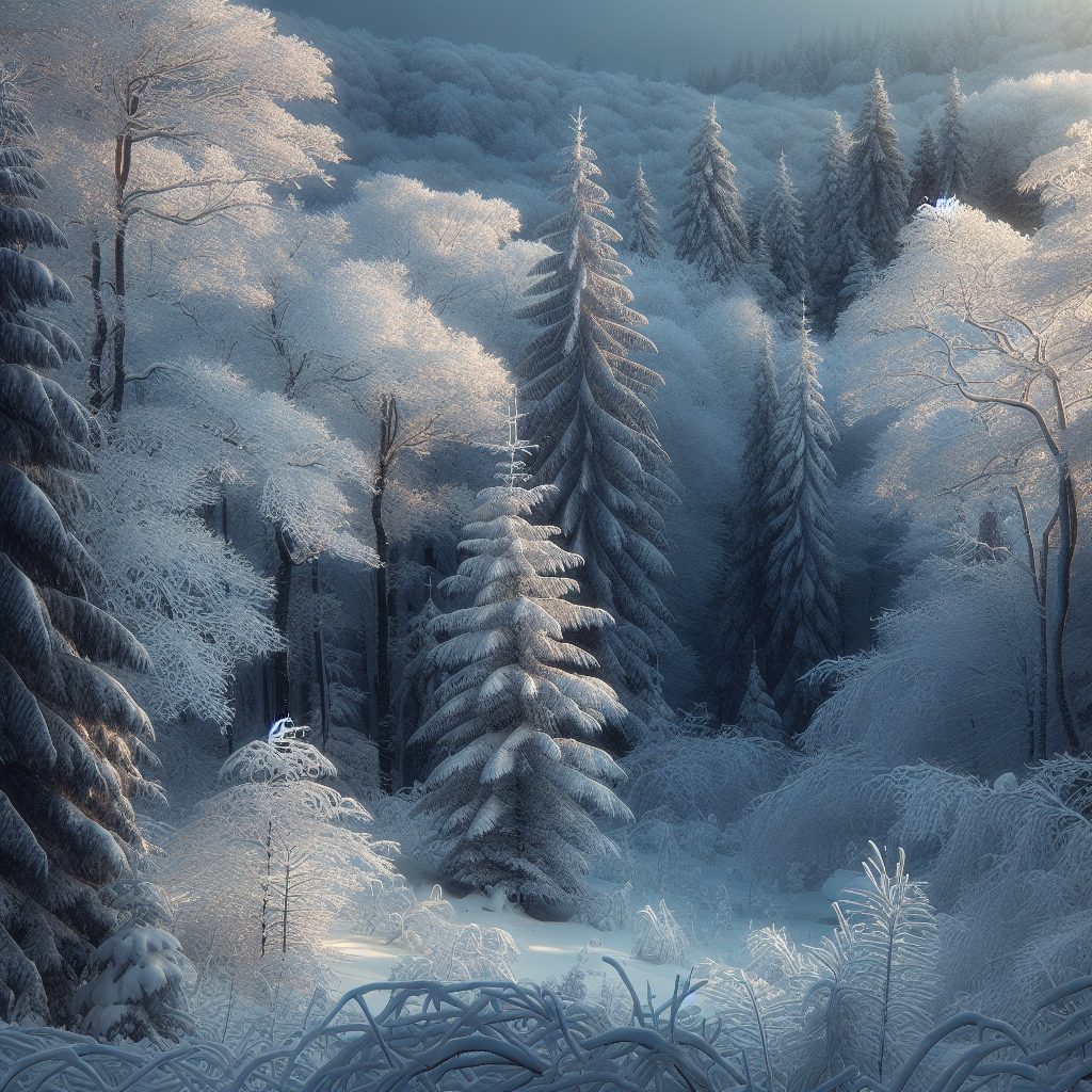 Sublime Winter Forest Painting Diamond Kit