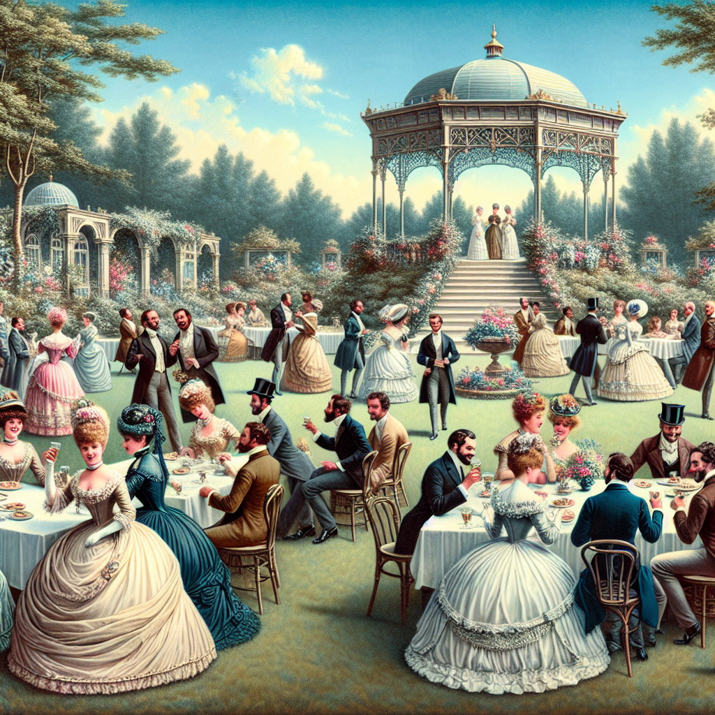 Victorian Garden Party Painting By Diamonds Kit