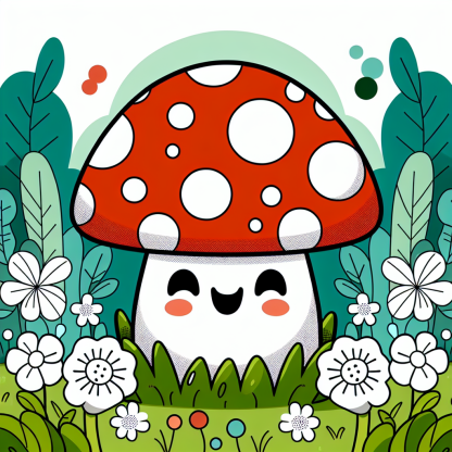 Excited Toadstool Paint By Diamonds