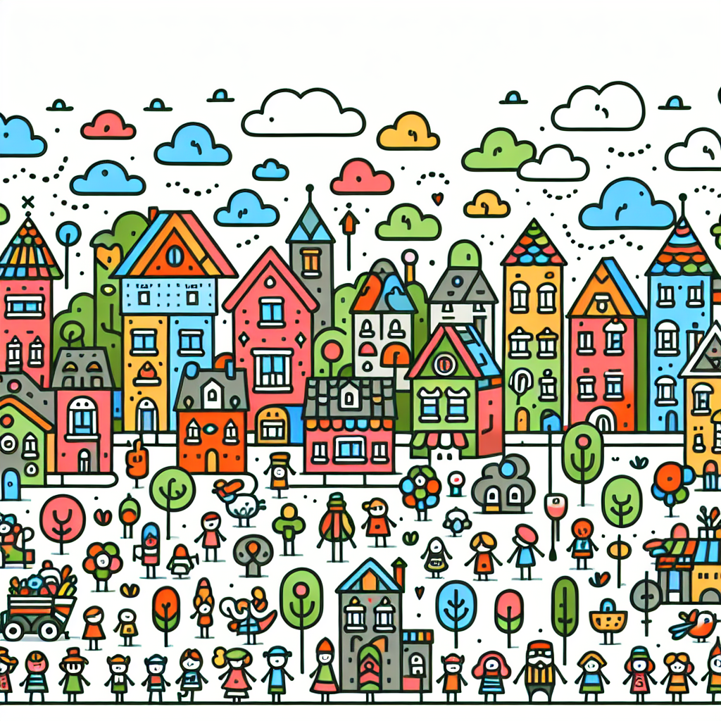 Dreamy Doodle Town Diamonded Painting Kits