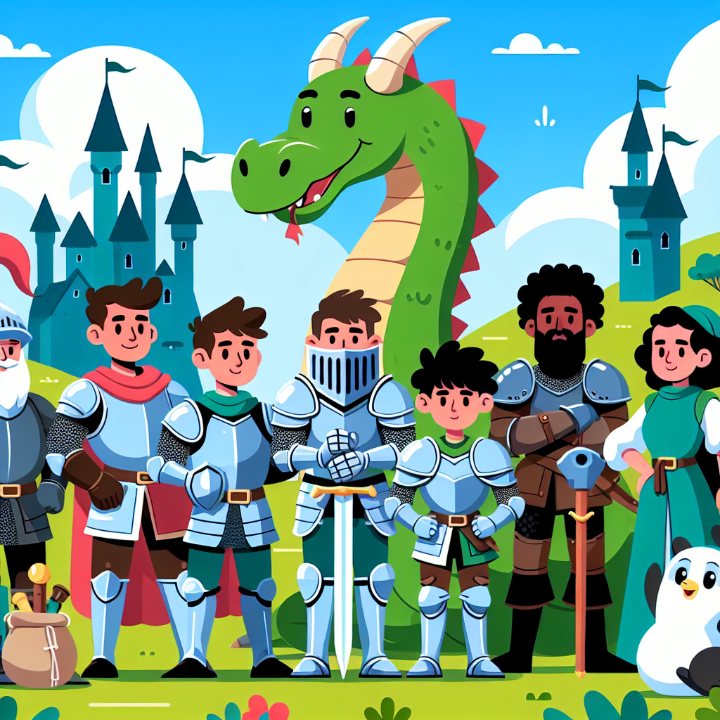 Royal Knights And Dragons Diamond Painting