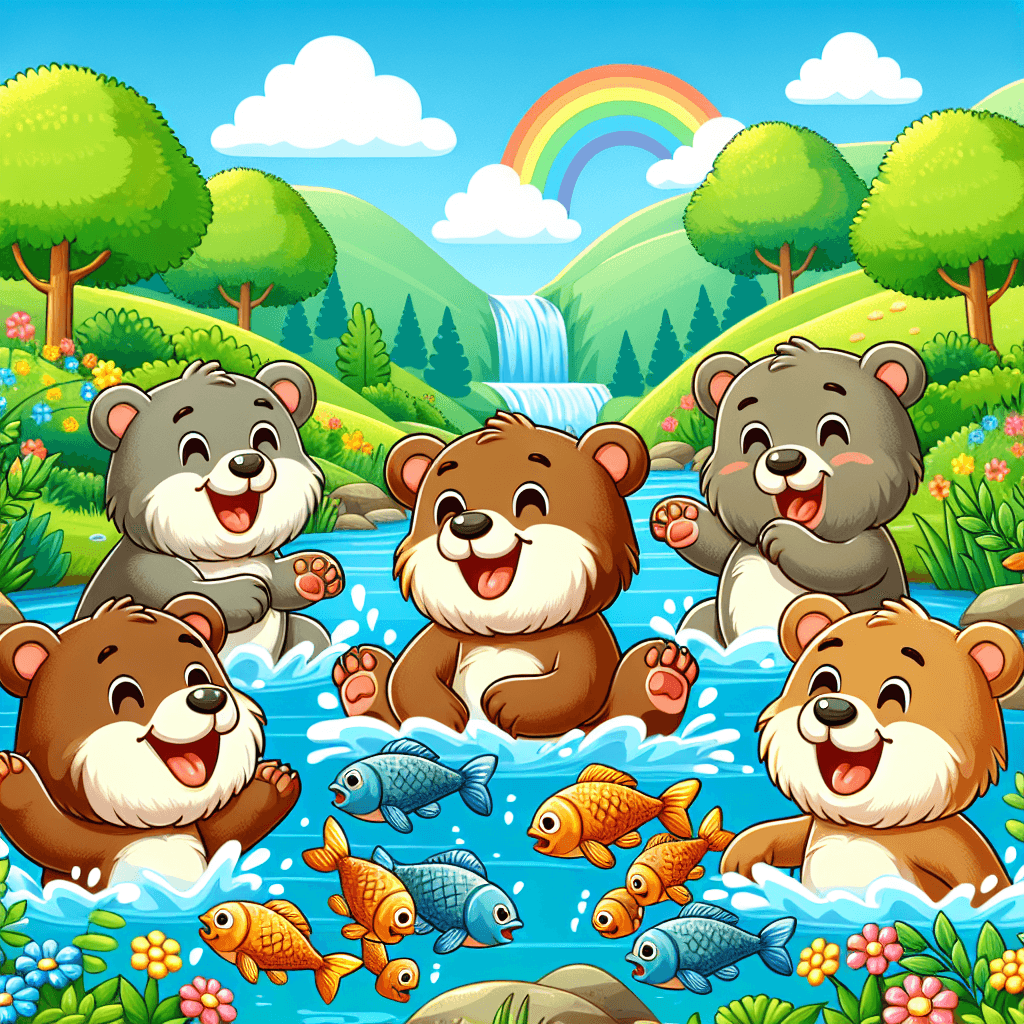 Bubbly Bears Paint By Color