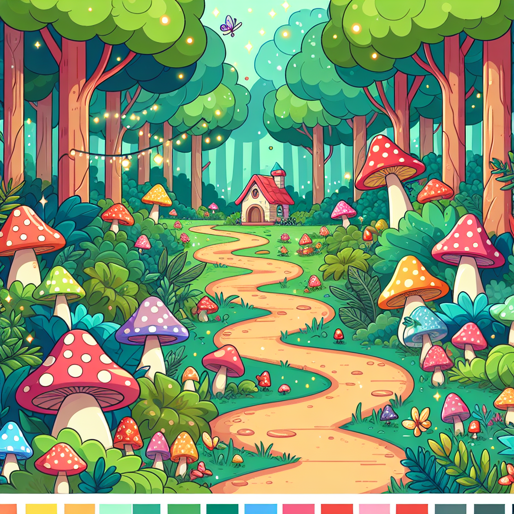 Magic Forest Trail Painting Diamond Kit
