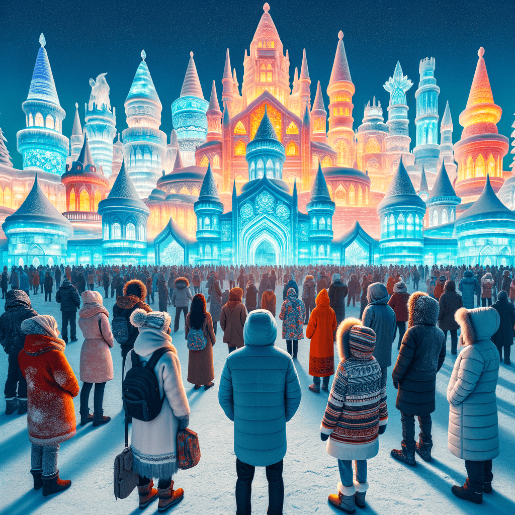 Snow And Ice Festival - Harbin Painting By Diamonds Kit