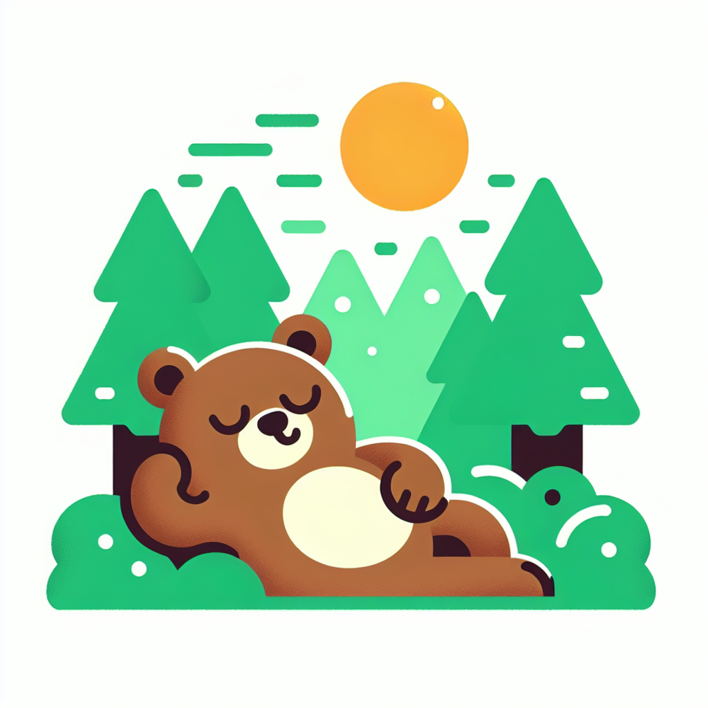 Sunlit Bear's Forest Retreat DIY Paint By Diamonds