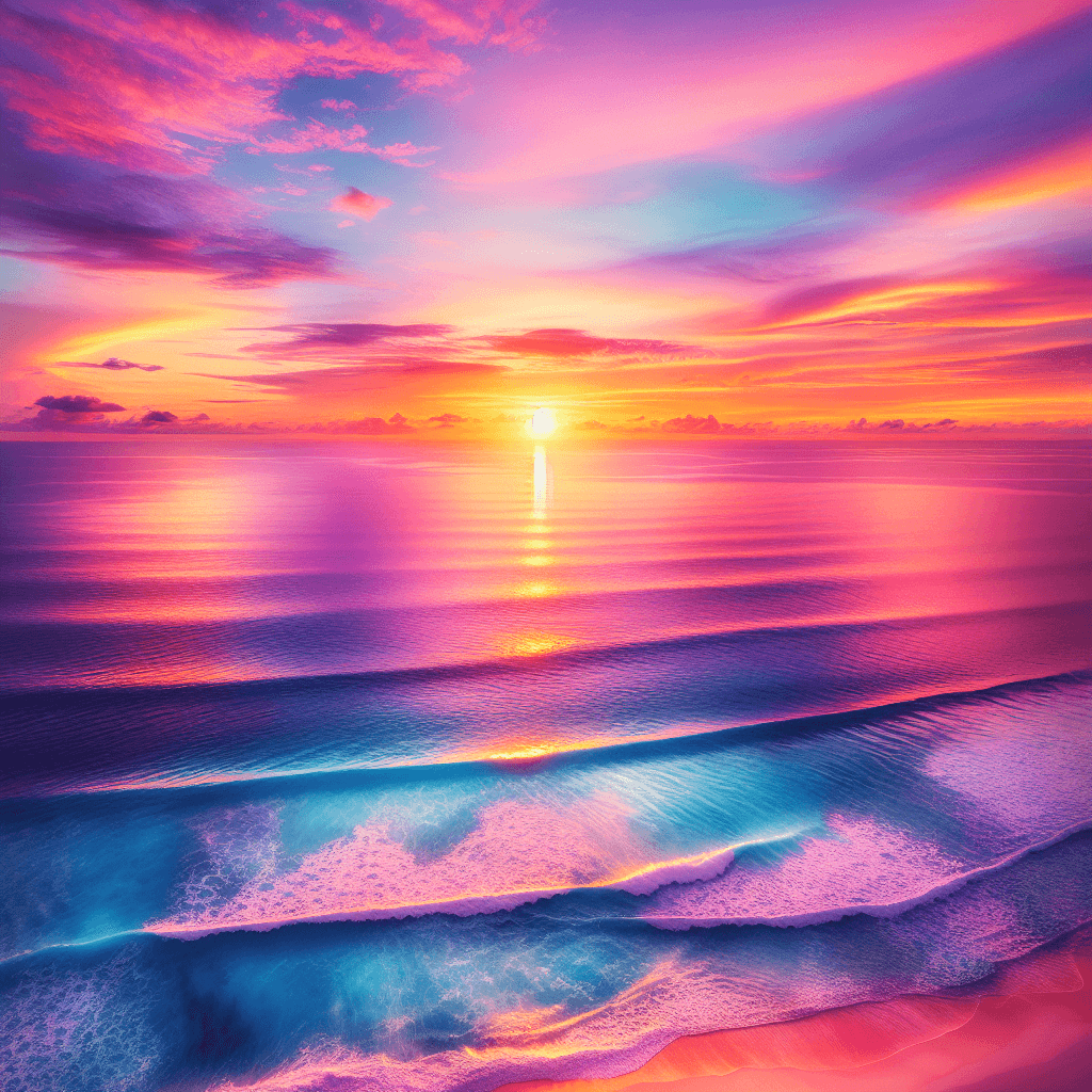 Dreamy Ocean Horizon Painting By Diamonds Kit