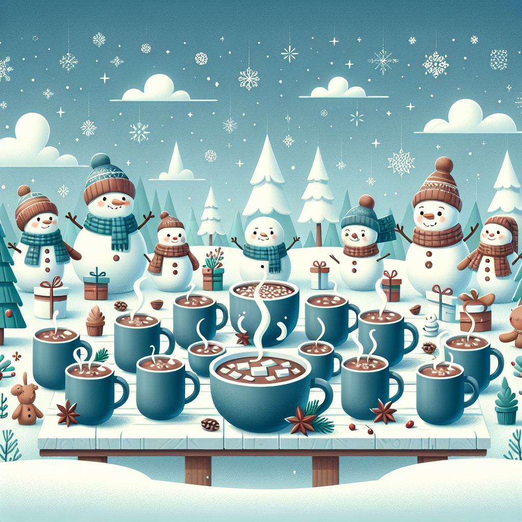 Cozy Cocoa Winter Wonderland Paint By Diamonds Art