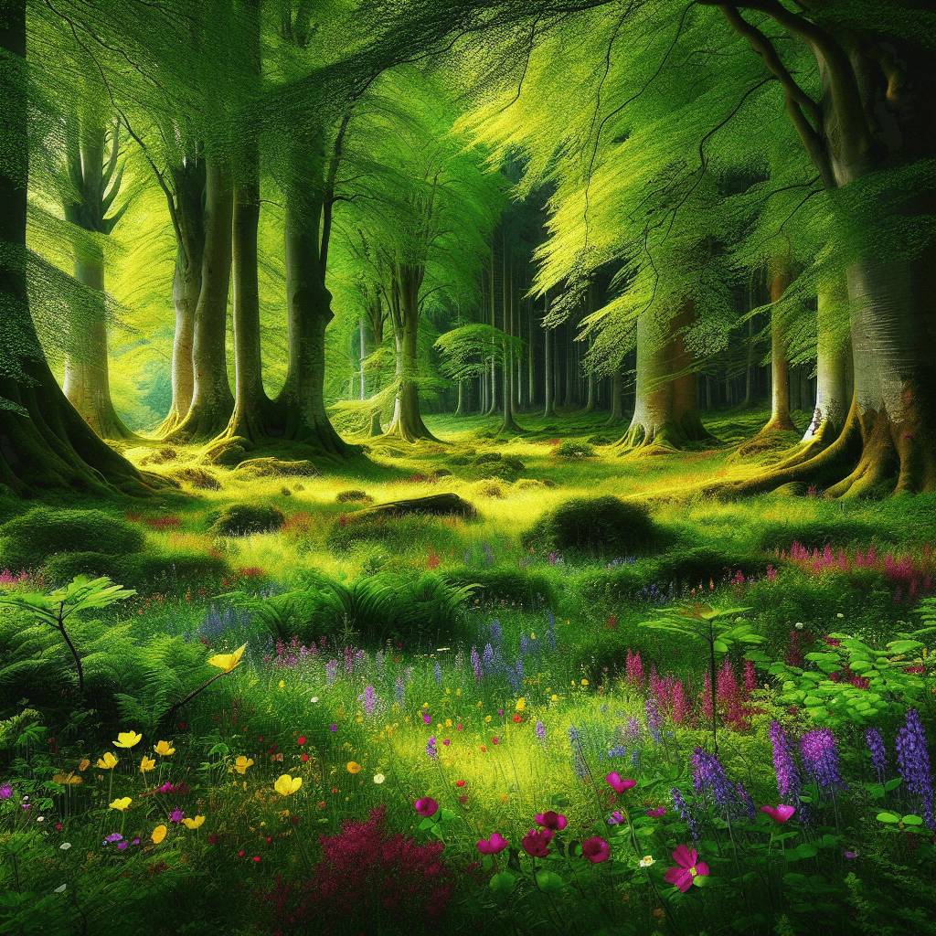 Enchanting Forest Glade Painting By Diamonds Kit