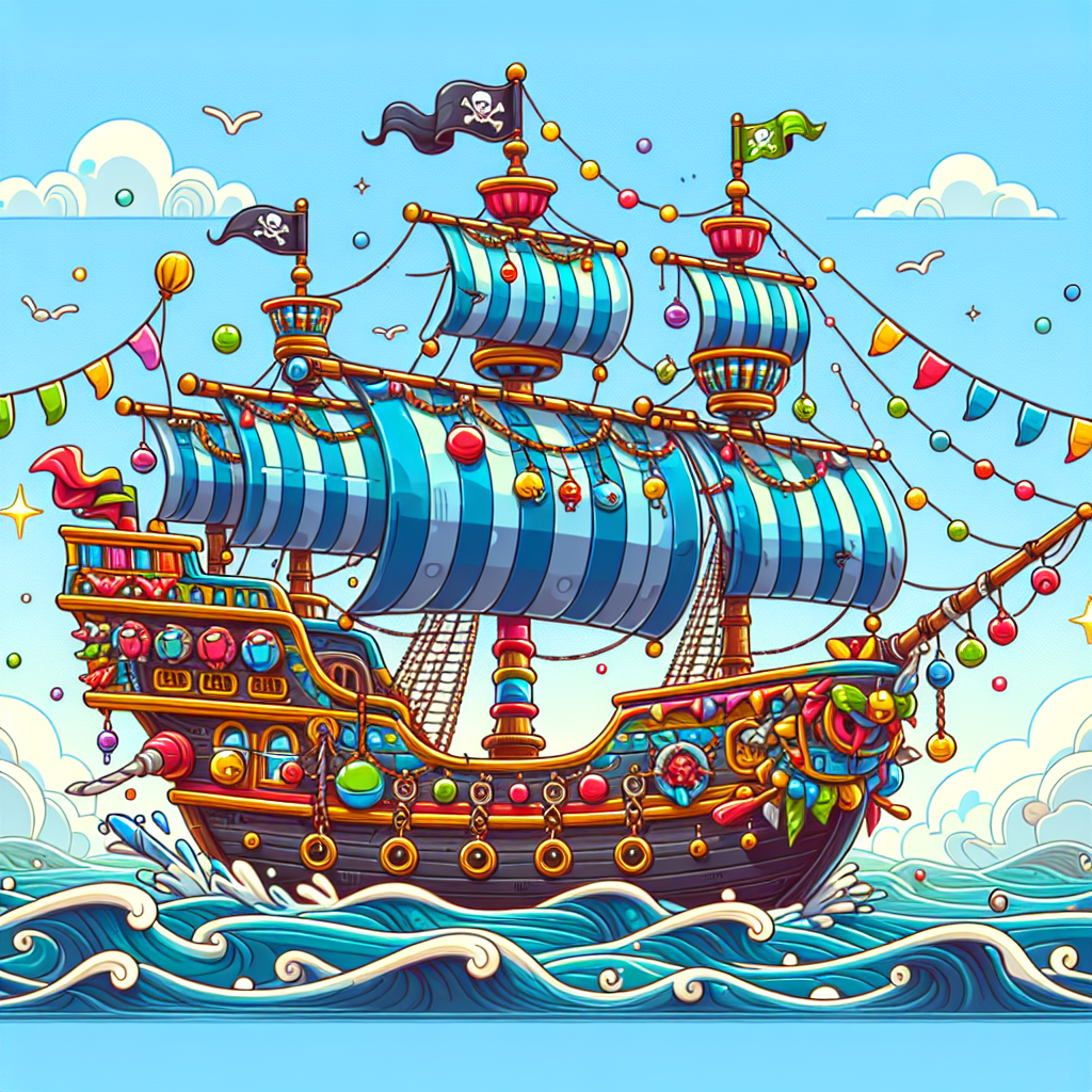 Dashing Pirate Ship Paint By Diamonds Art