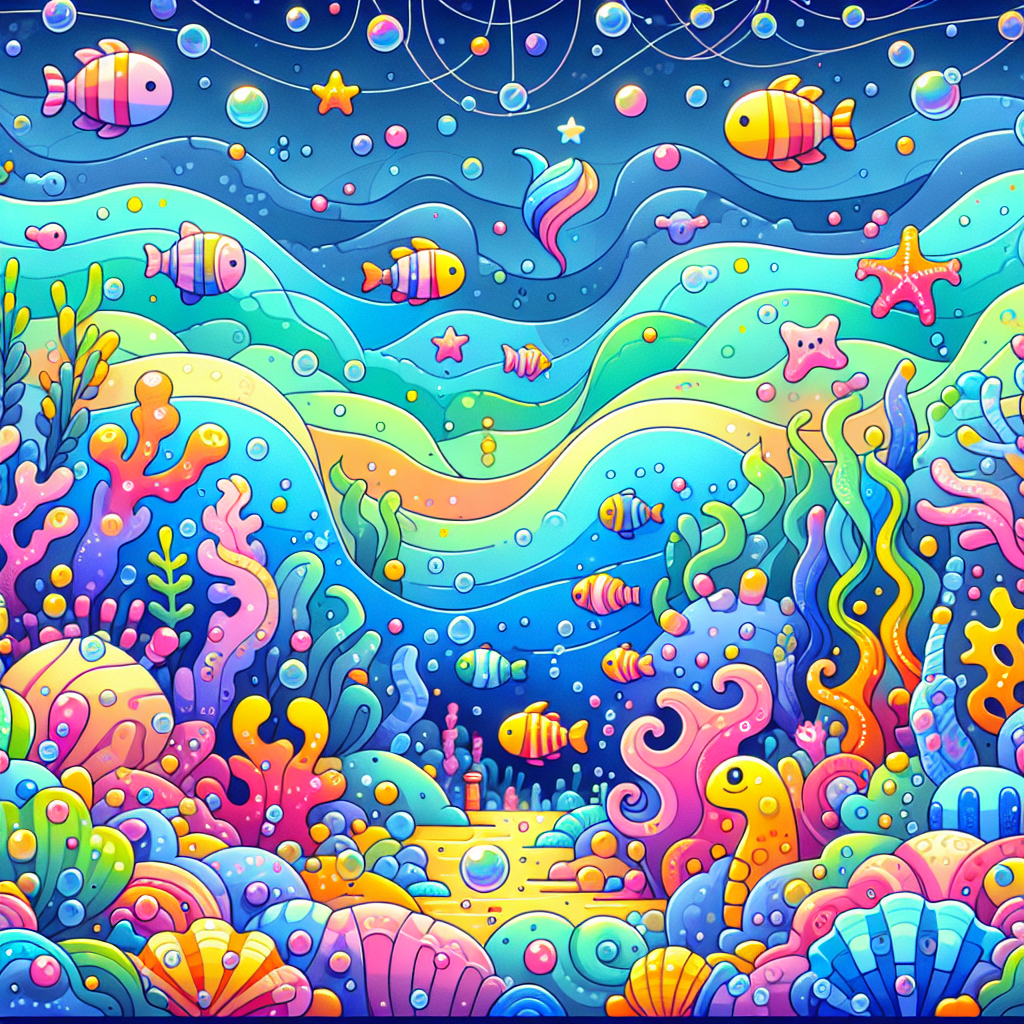 Whimsical Ocean Kingdom Paint By Color