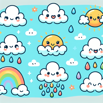 Cuddly Cloud Crew Diamond Painting