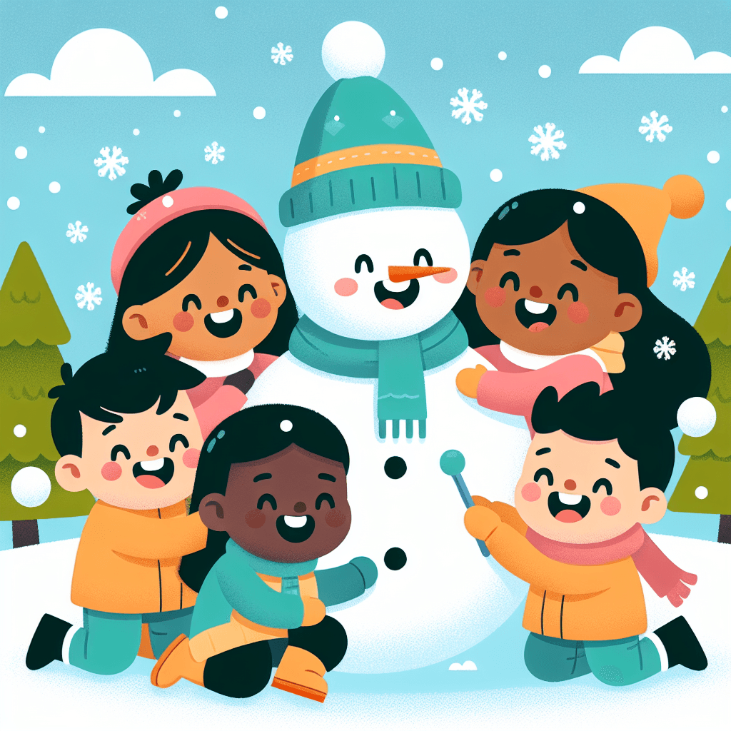 Joyful Snow Day Paint By Color