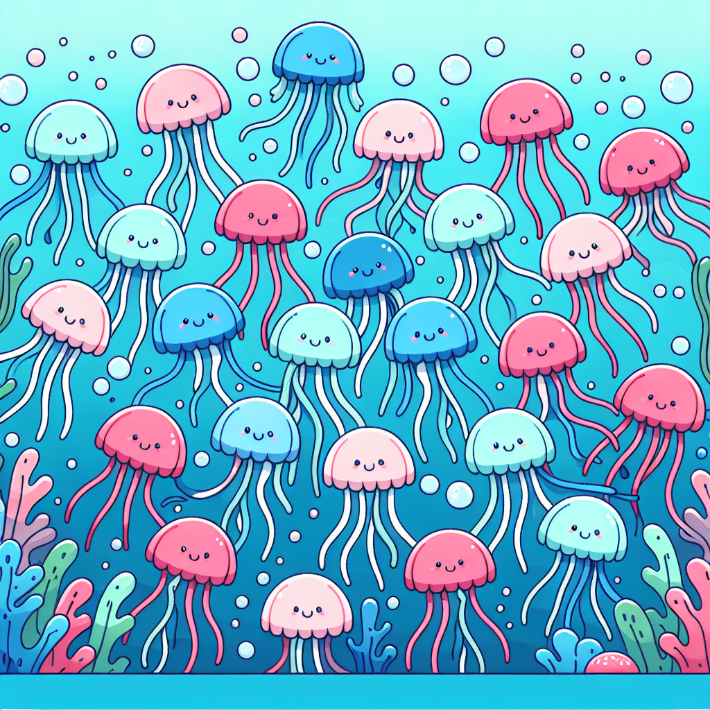 Giggling Jellyfish Dance Paint By Diamonds Kits