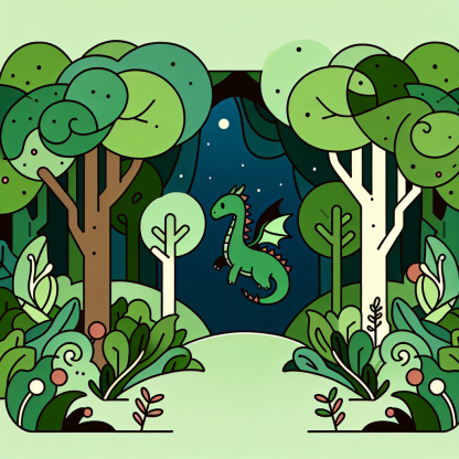 Mystic Forest Dragon Paint By Diamond