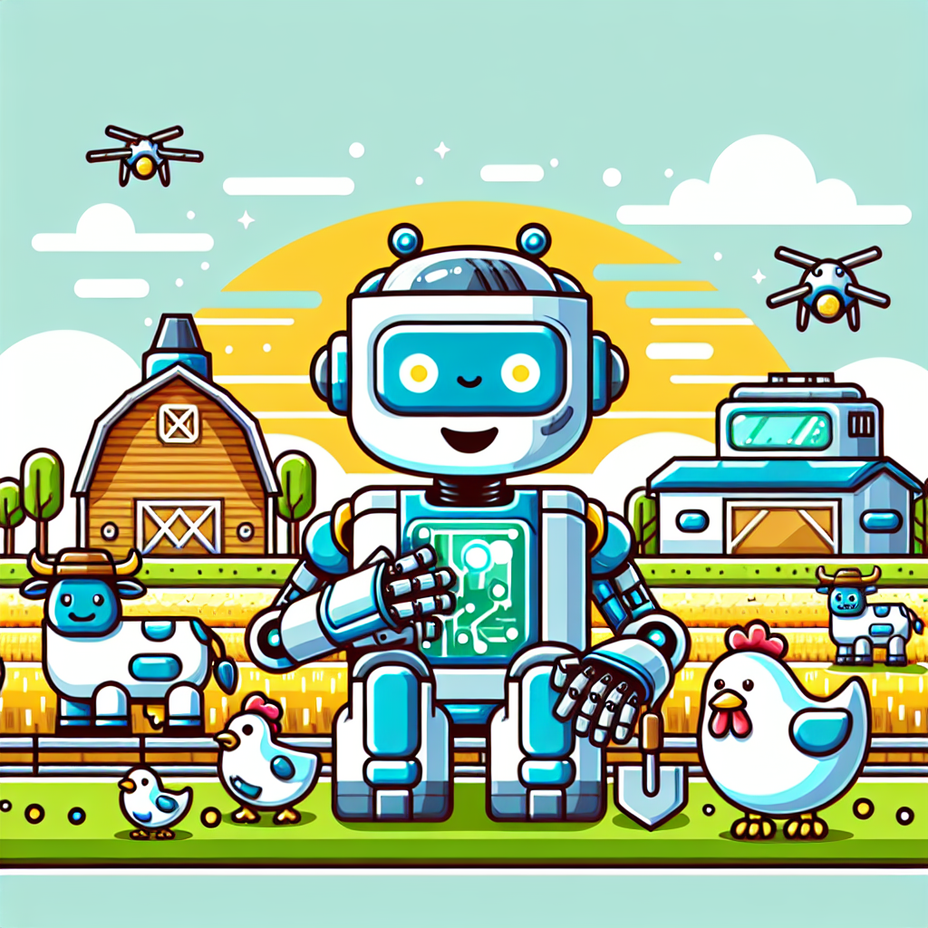 Robot Farm Fun Paint By Diamonds Kits