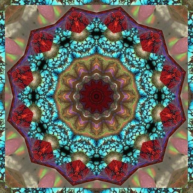 Burgundy Religion Mandala 5D DIY Paint By Diamond Kit - Paint by Diamond