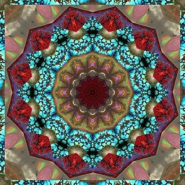 Burgundy Religion Mandala 5D DIY Paint By Diamond Kit - Paint by Diamond