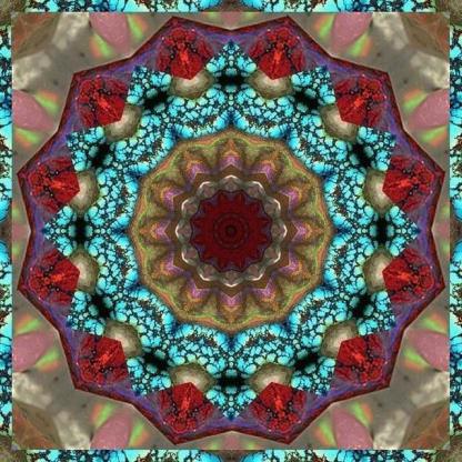 Burgundy Religion Mandala 5D DIY Paint By Diamond Kit - Paint by Diamond