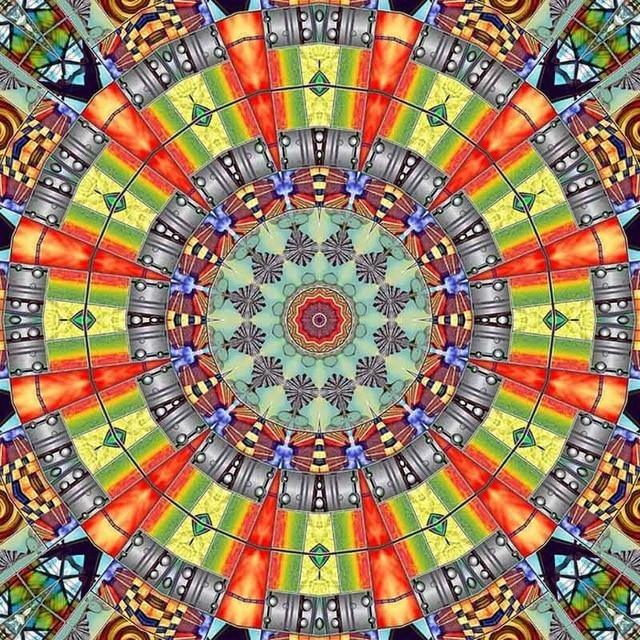 Light Green Religion Mandala 5D DIY Paint By Diamond Kit - Paint by Diamond