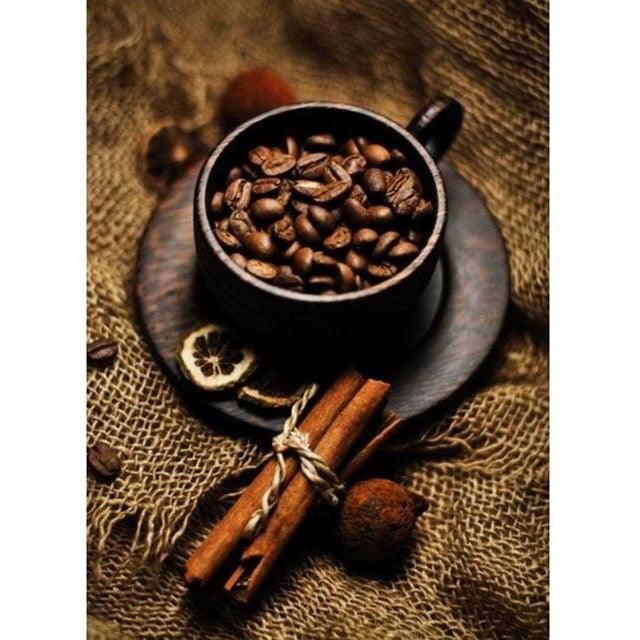 Cinnamon Coffee Cup 5D DIY Paint By Diamond Kit - Paint by Diamond