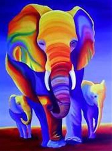Diamond Embroidery,Elephant,Diamond Painting,Full,Animal,Cross Stitch,Diamond Mosaic,Rhinestone,5D,DIY,Decoration,Art,Gift XSH - Paint by Diamond