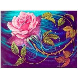 Mosaic Pink Rose Sea 5D DIY Paint By Diamond Kit - Paint by Diamond