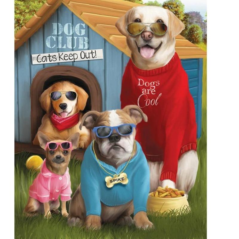 Dog Club 5D DIY Paint By Diamond Kit – Original Paint By Diamond