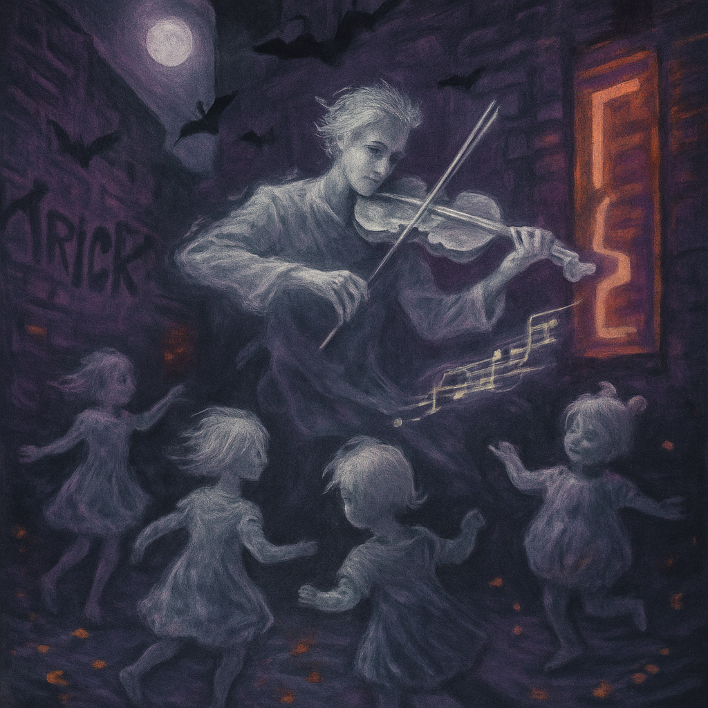 Phantom Busker In Alleyway Orchestra paint by diamond