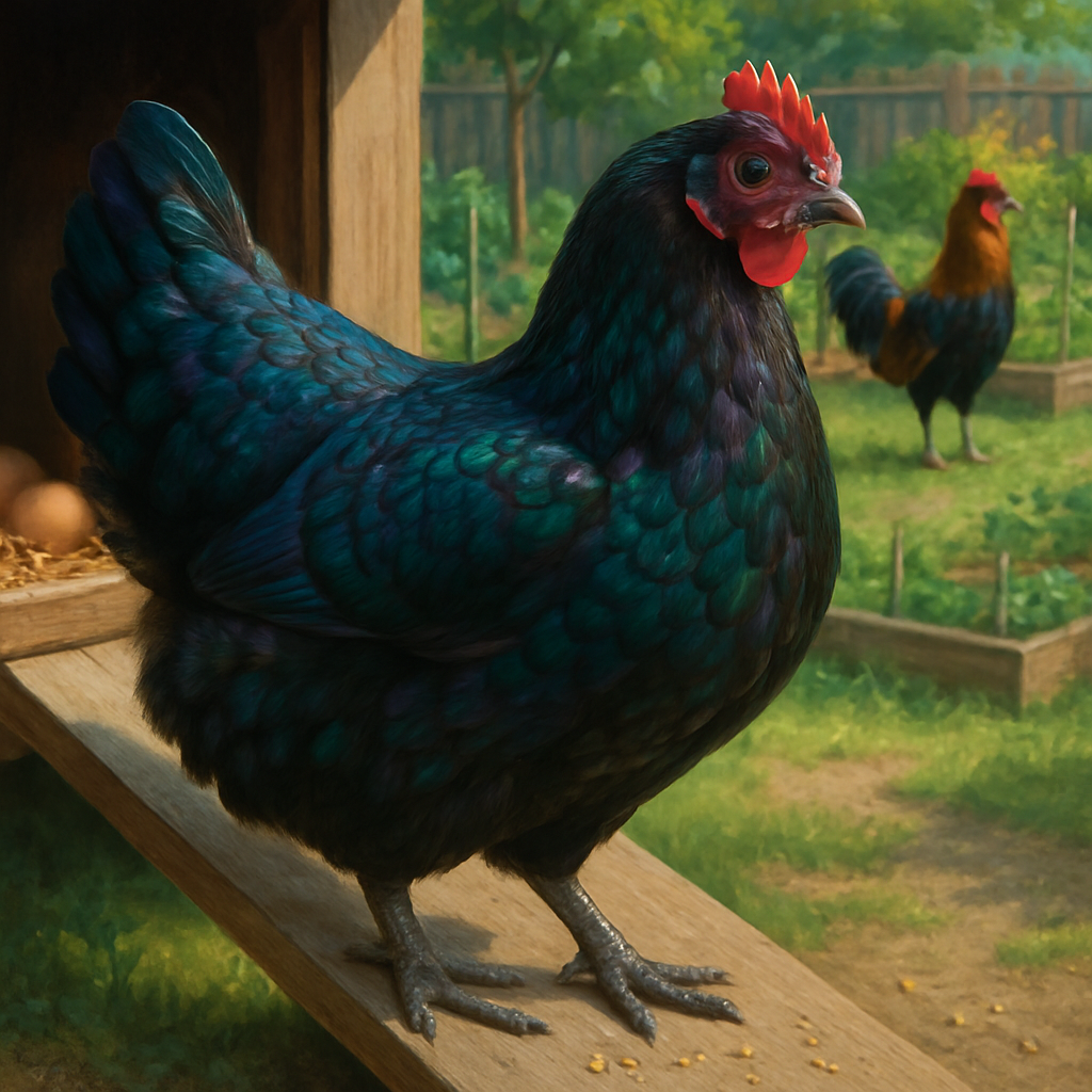 Australorp Chicken paint by diamond