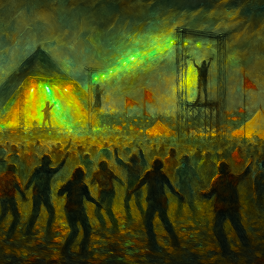 Glastonbury Festival paint by diamond