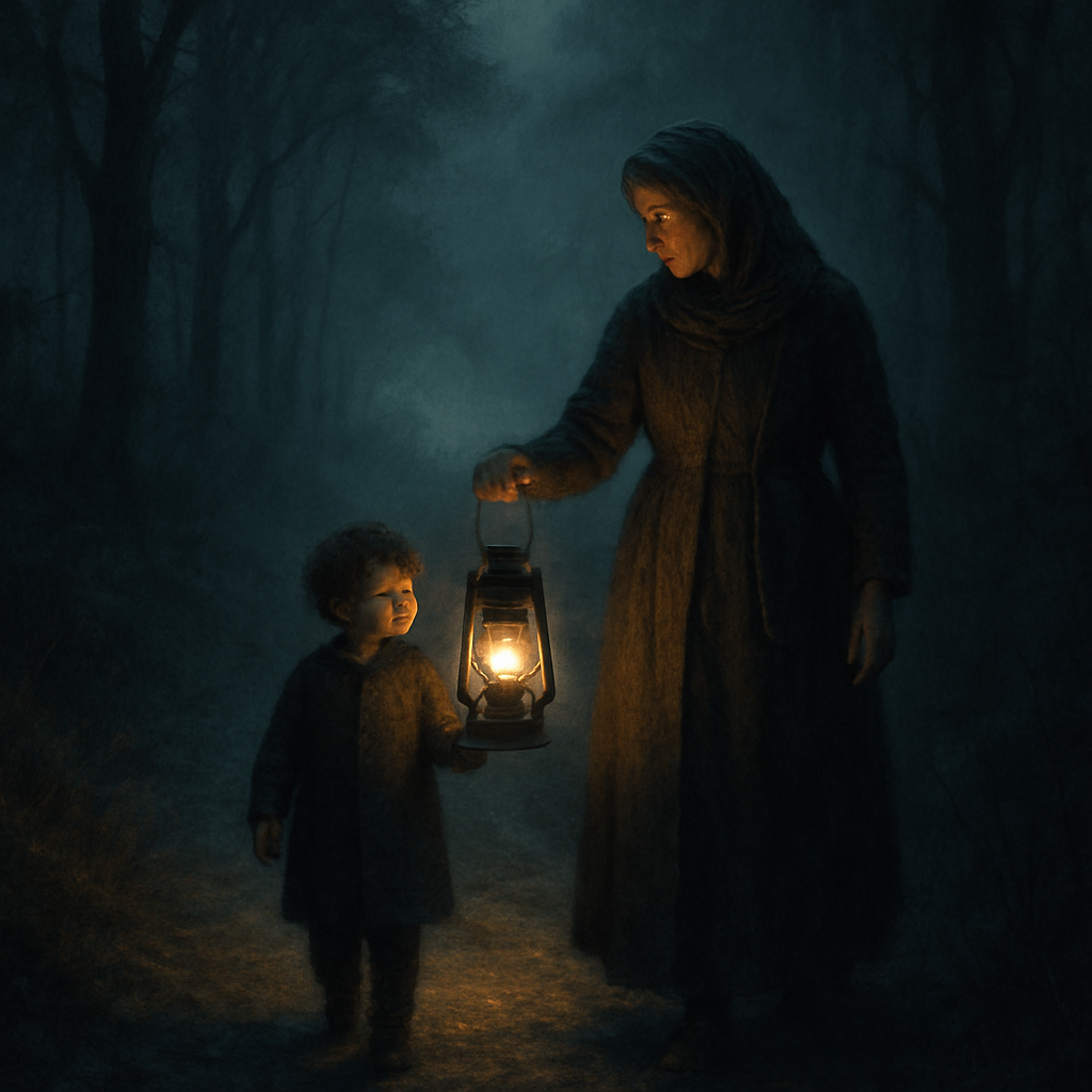 Guiding Lantern Illuminating The Path Of Motherhood Paint by diamonds kits