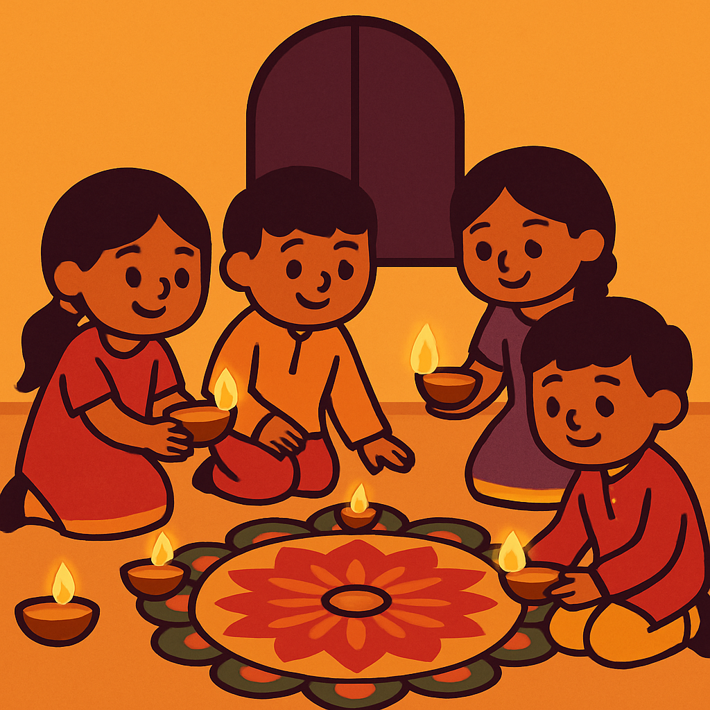 Diwali Rangoli Celebration DIY paint by diamonds