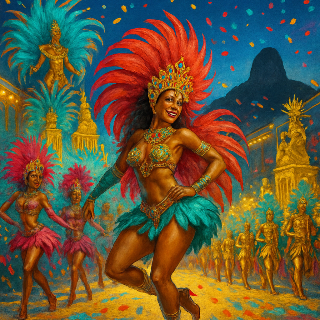 Carnival Of Rio De Janeiro paint by diamond