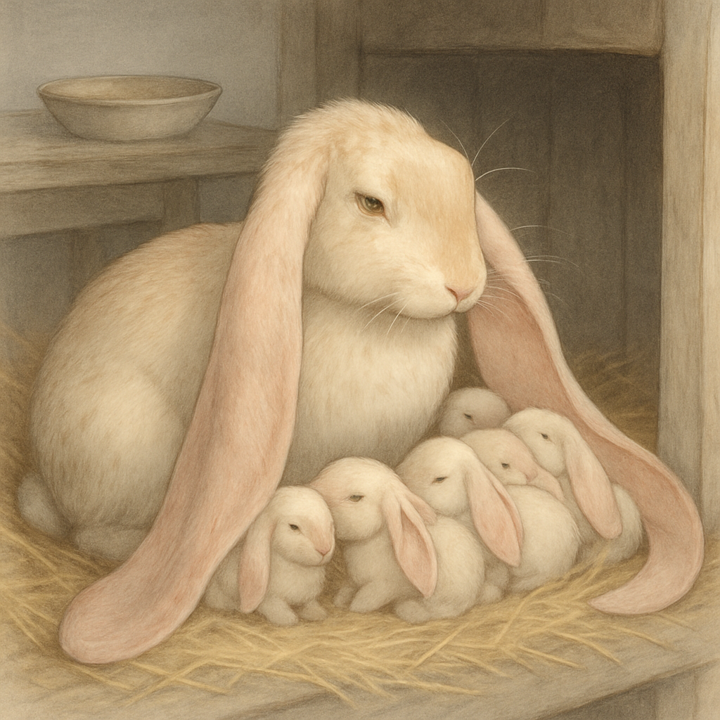 English Lop Rabbit paint by diamonds