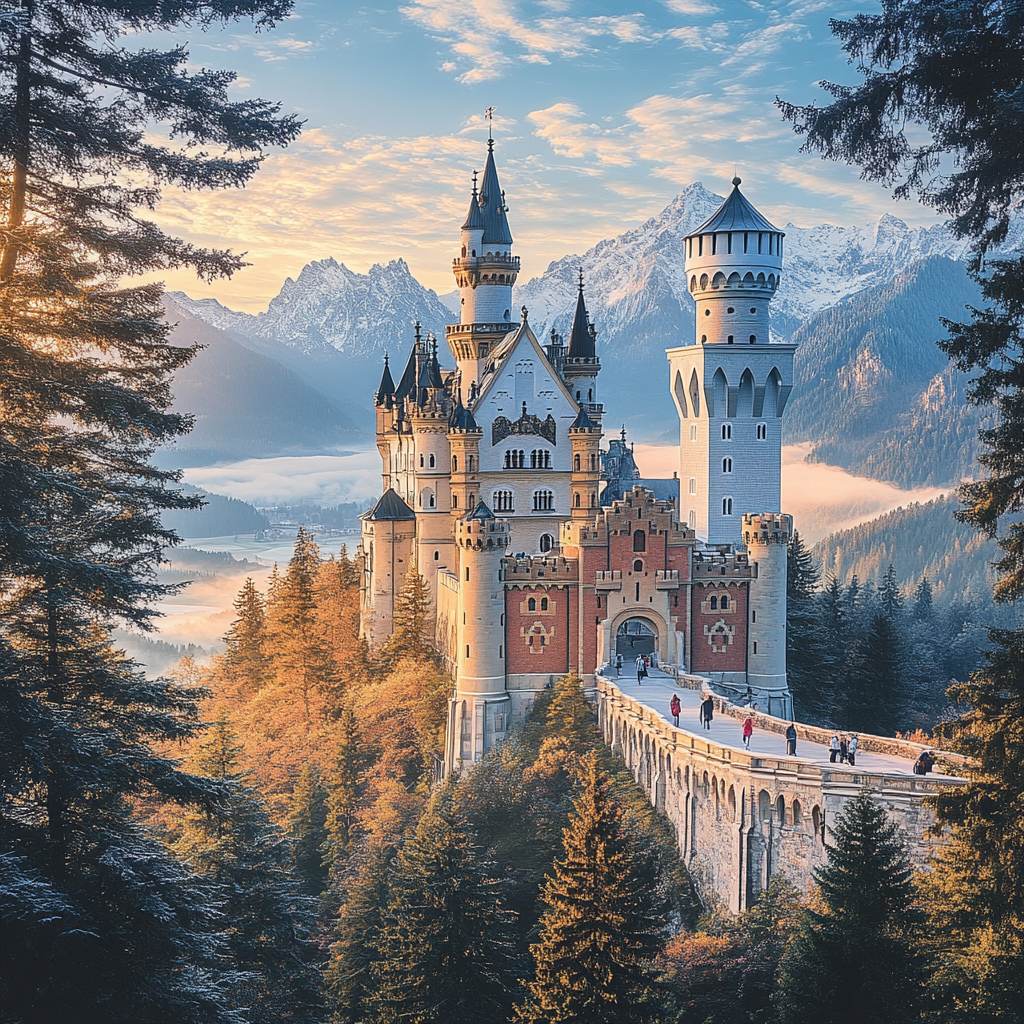 Neuschwanstein Castle diamond painting