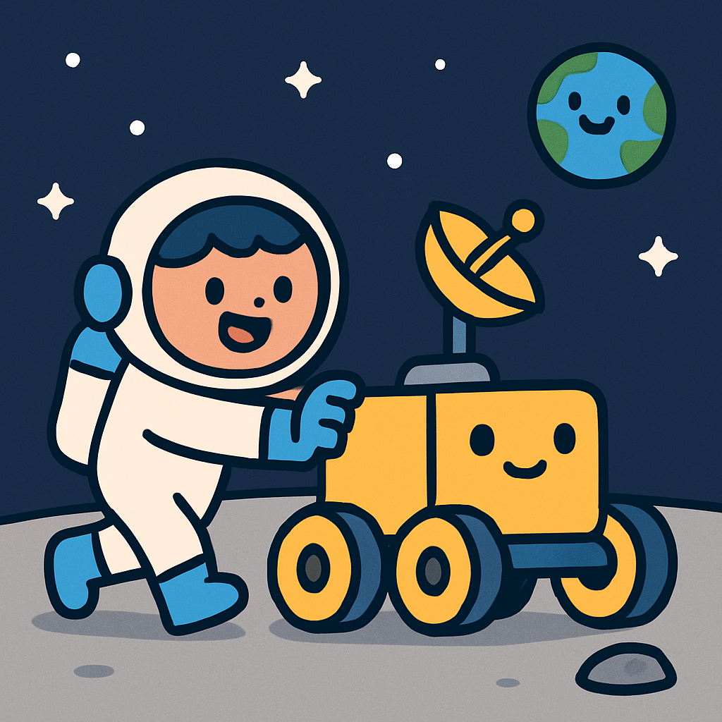 Lunar Rover Classroom Paint by diamonds kits