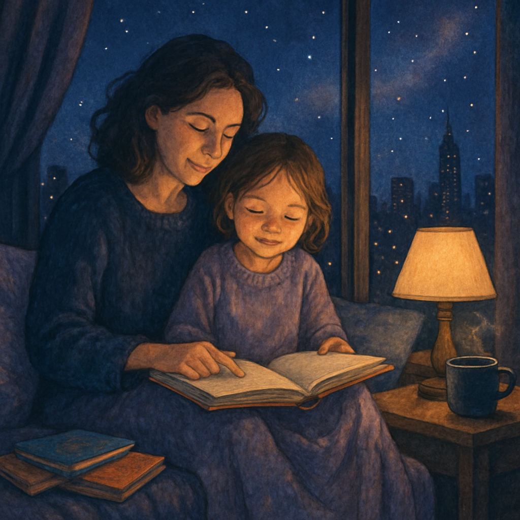 Starlit Storytime By The Window Paint by diamonds art