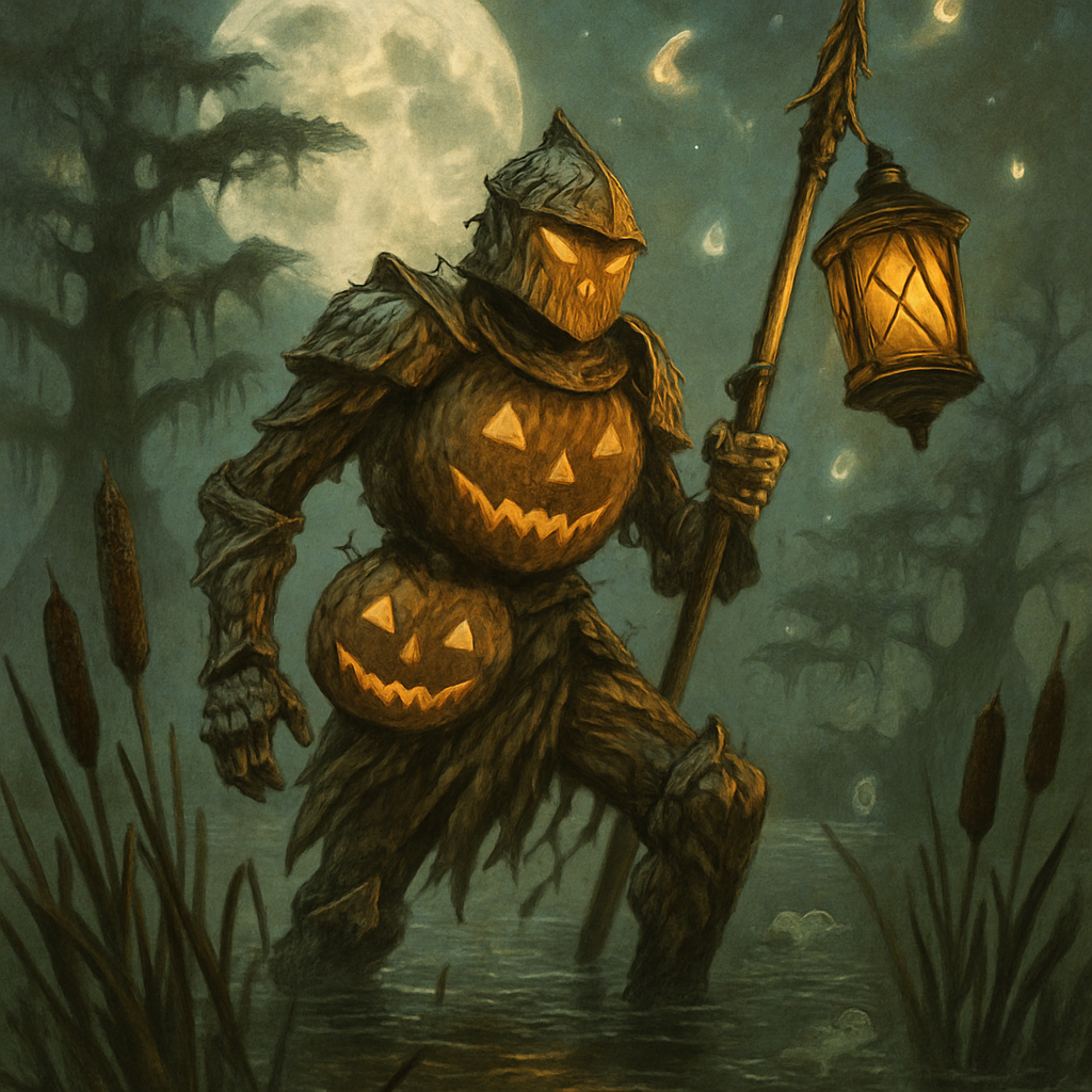 Lantern Knight Of The Marsh Painting by diamonds kit
