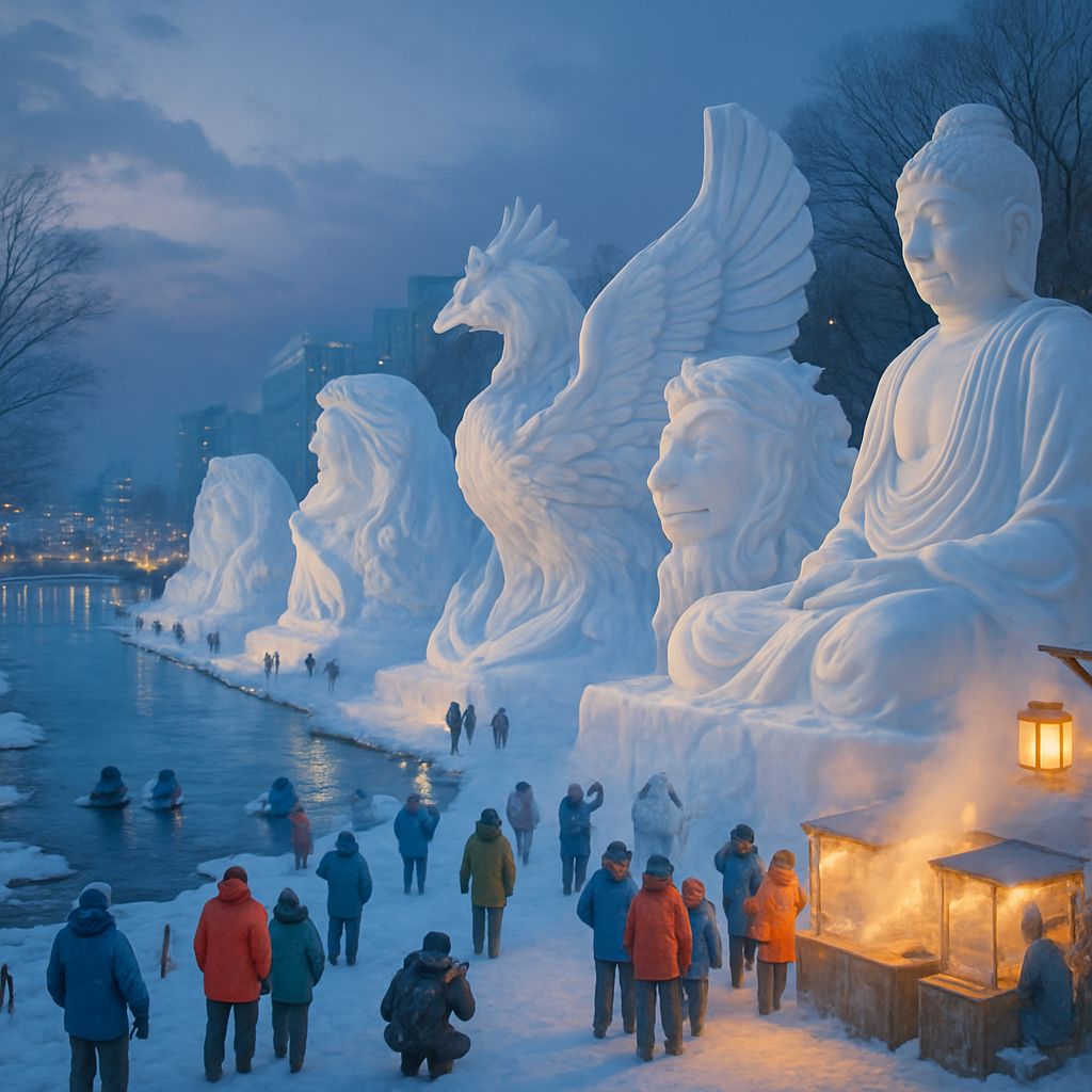 Sapporo Snow Festival Paint by diamonds kits