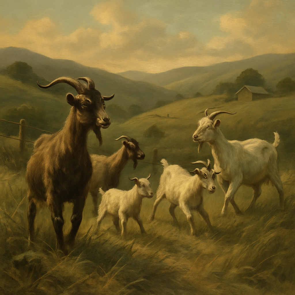 Kiko Goat painting diamond kit