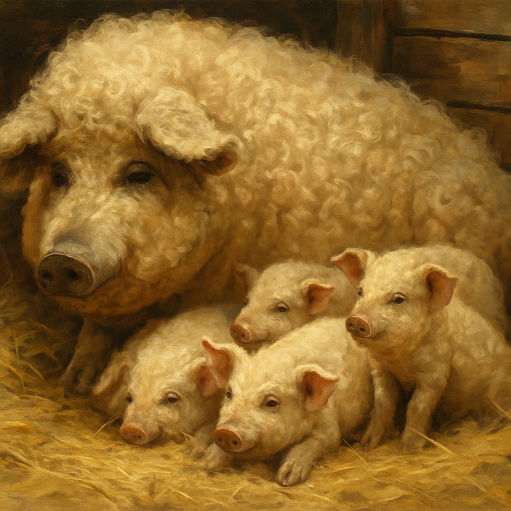 Mangalitsa Pig Paint by diamonds kits