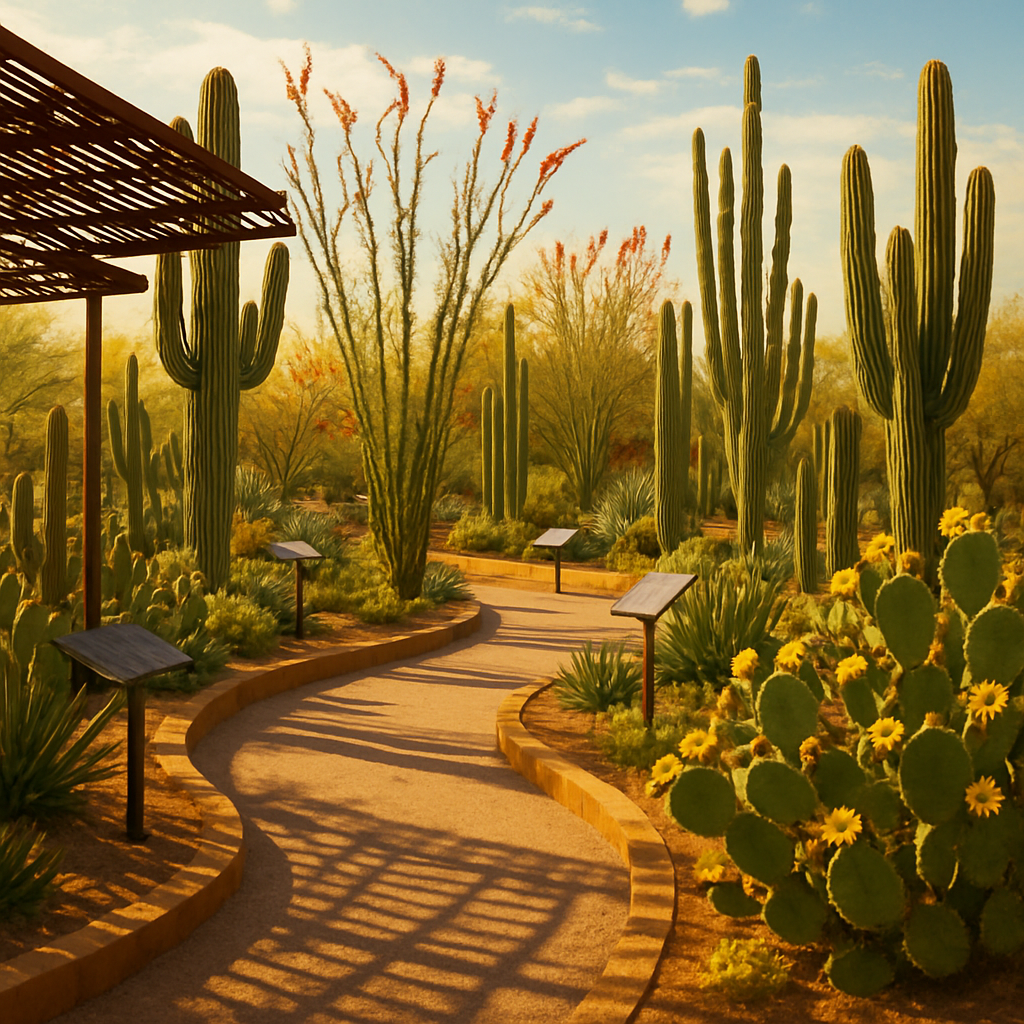 Desert Botanical Garden Cacti Conservatory Phoenix Paint by diamonds kits