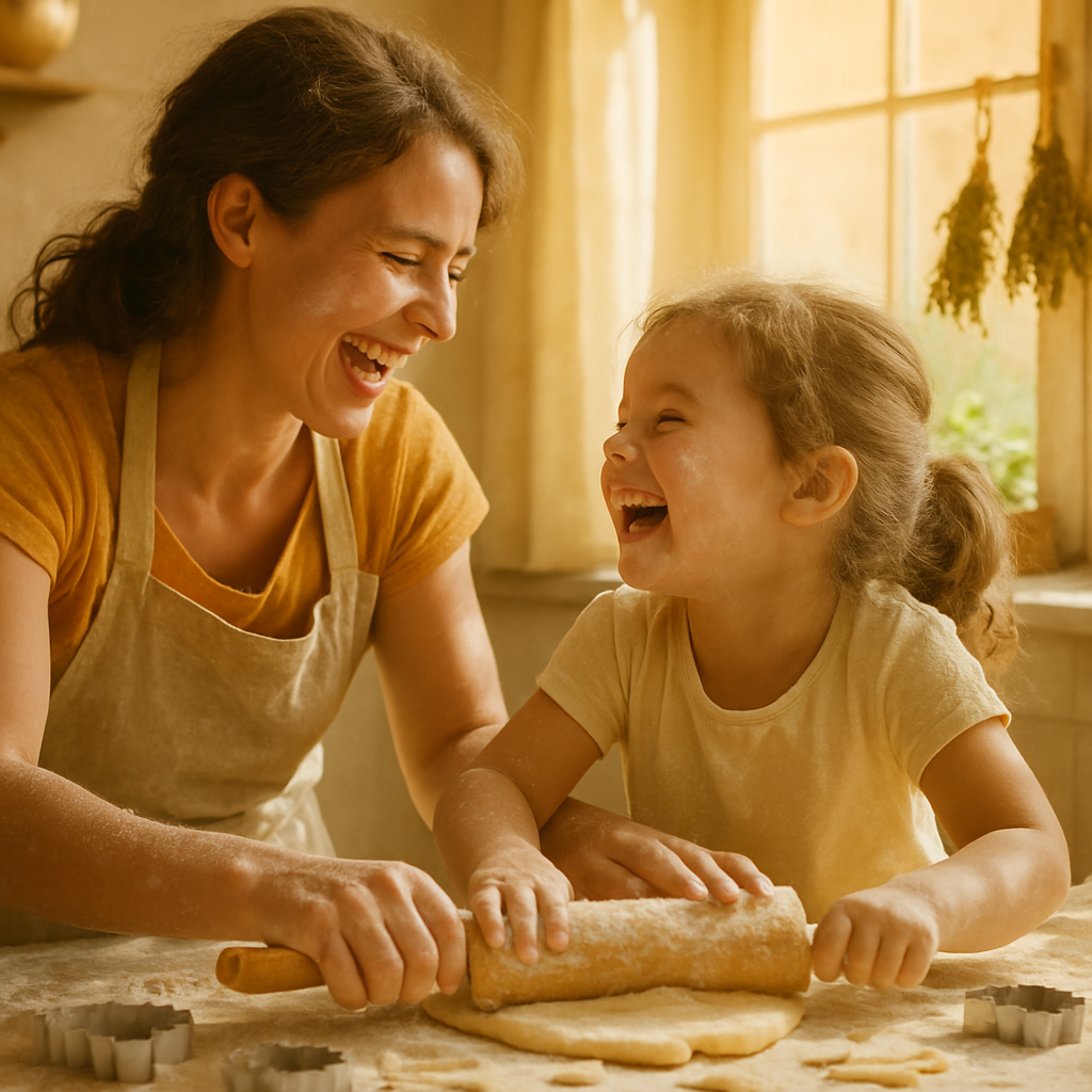 Kitchen Serenade Of Flour And Laughter painting diamond kit