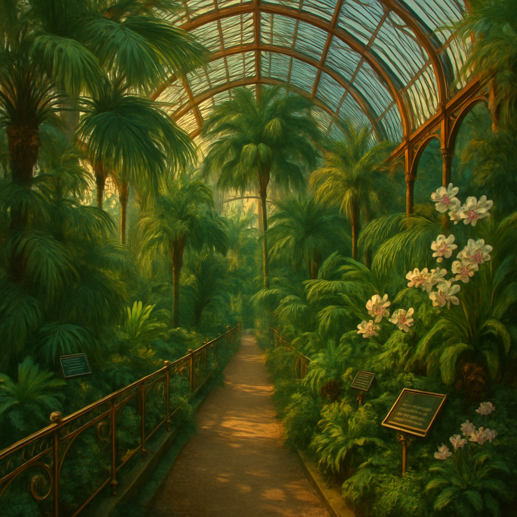 Royal Botanic Gardens Kew Historic Glasshouse Paint by diamonds art