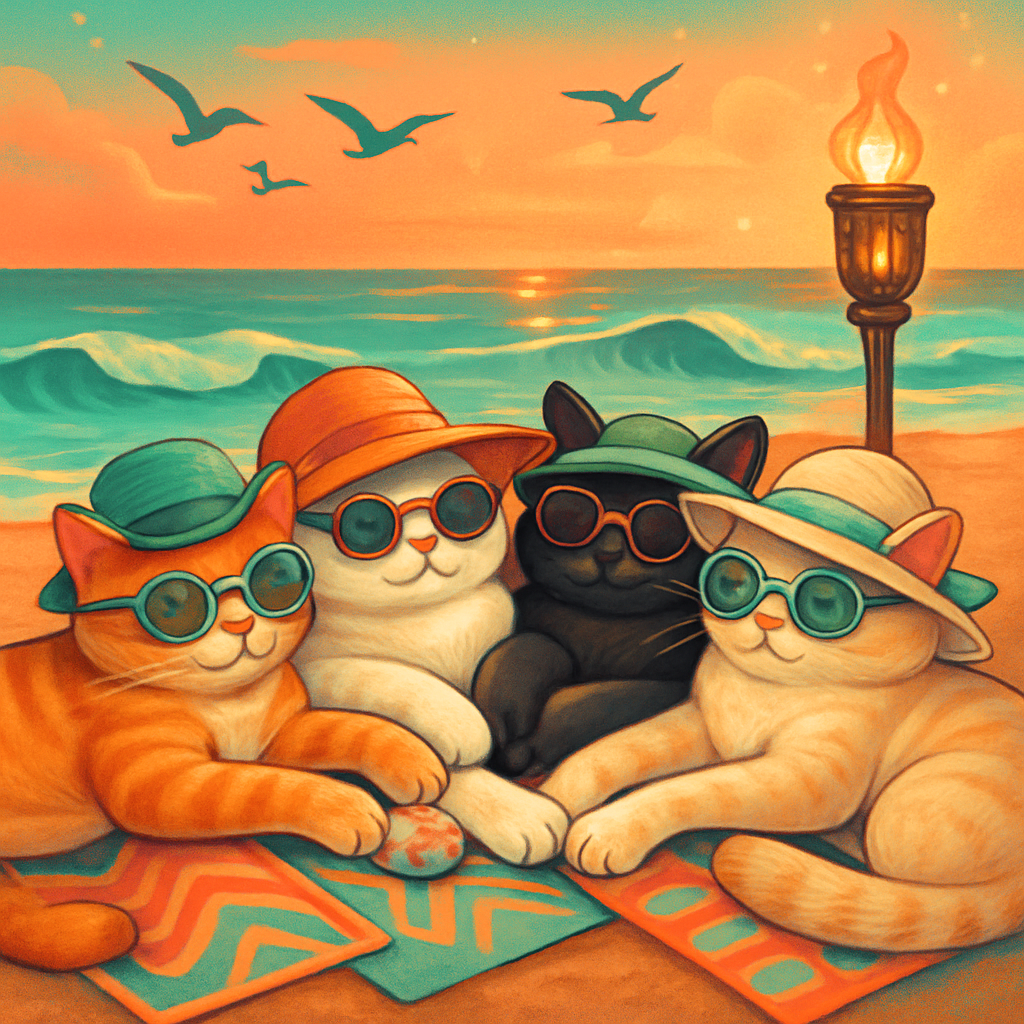 Sunhat Siesta Quartet painting diamond kit