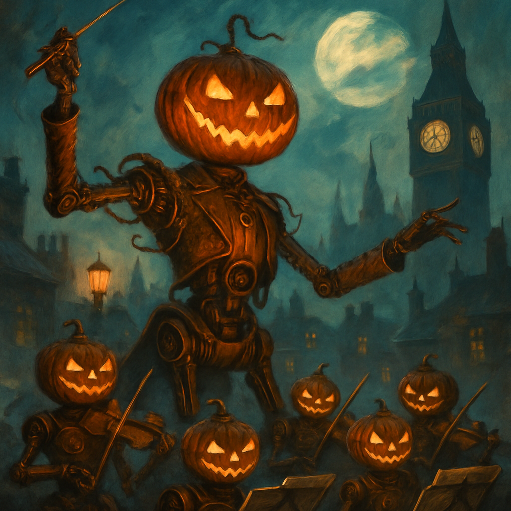 Clockwork Pumpkin Conductor Paint by diamonds kits