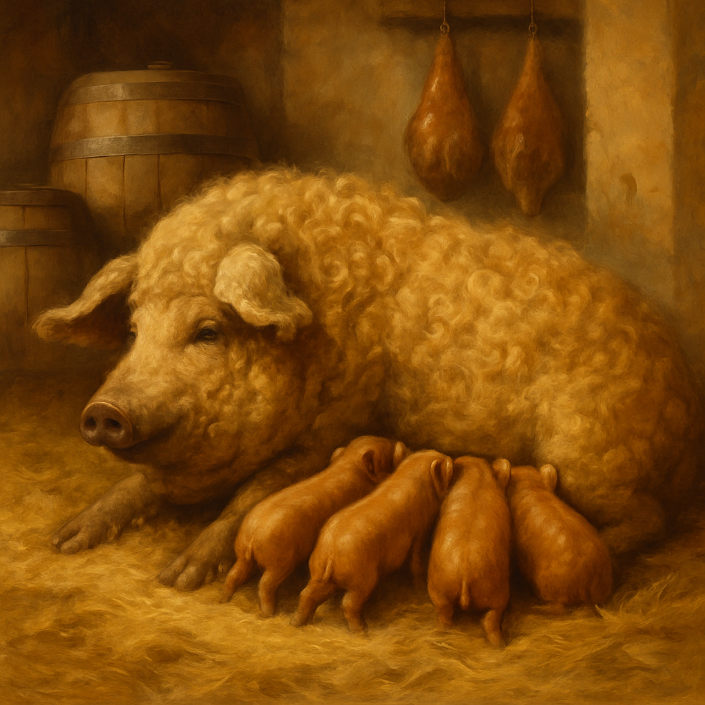 Mangalica Pig - Hungary paint by diamonds