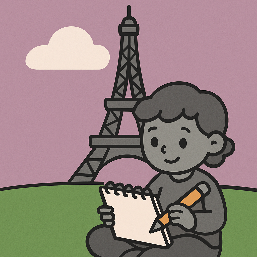 Eiffel Sketch Adventure Paint by diamonds art