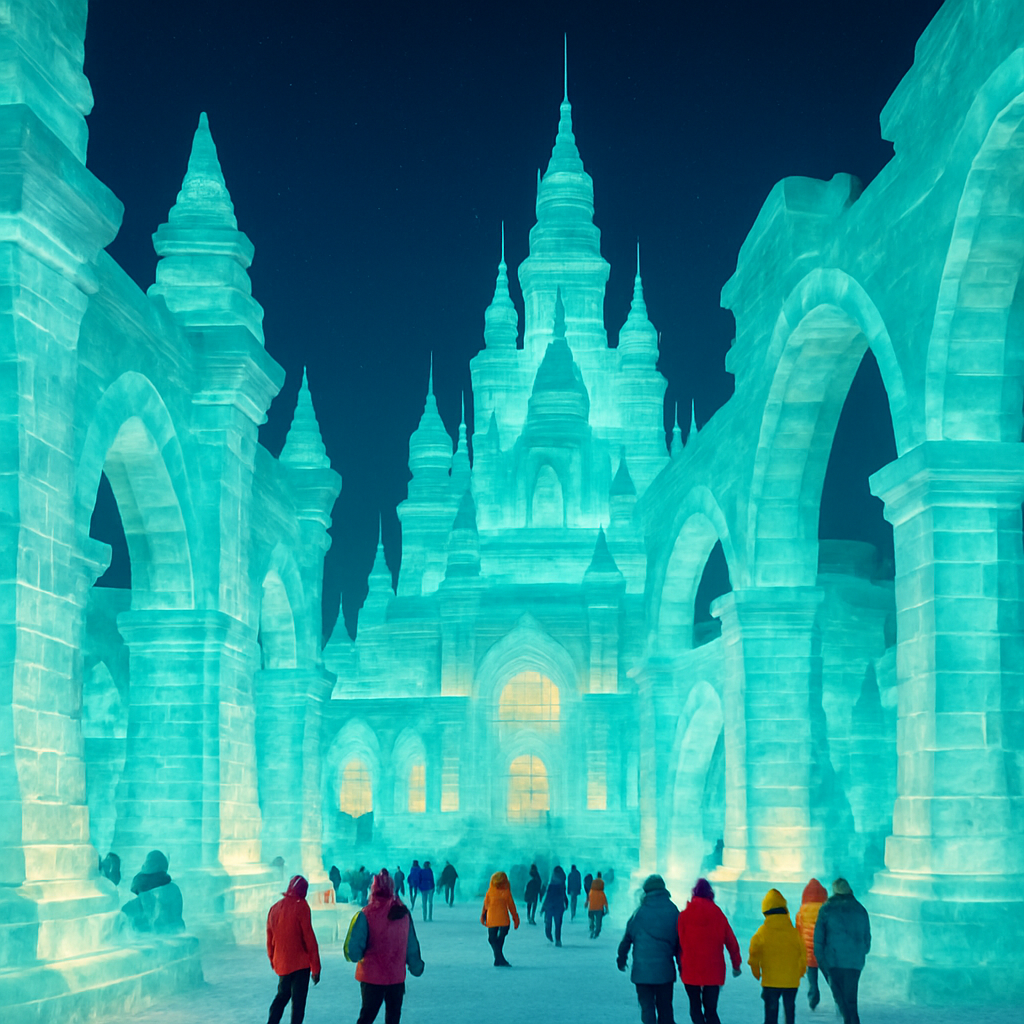 Harbin Ice And Snow Sculpture Festival Paint by diamonds kits