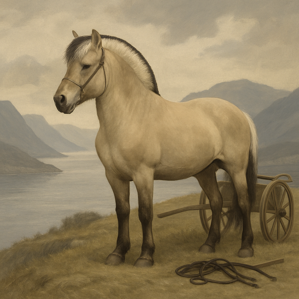 Norwegian Fjord Horse - Norway paint by color